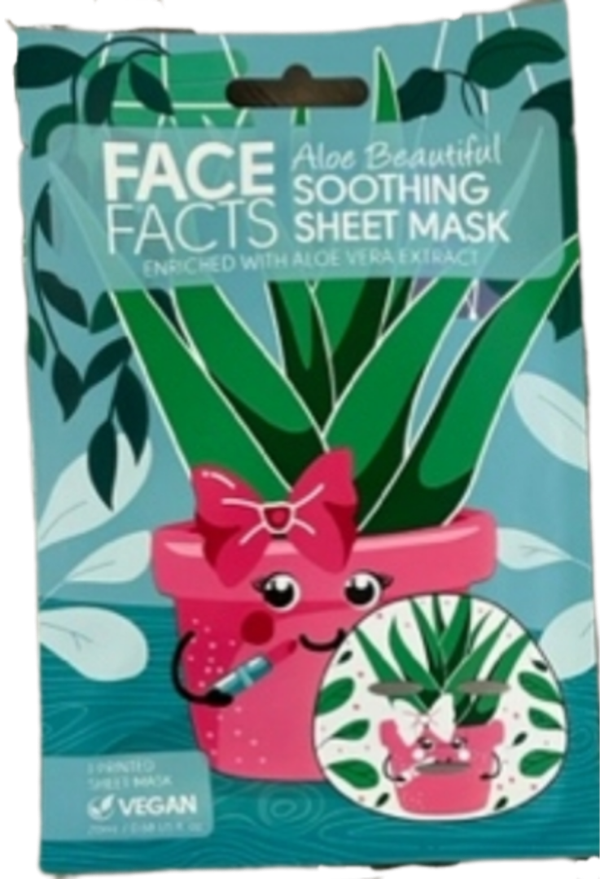 Face Facts  Printed sheet mask- Kangasnaamio kasvoille 1kpl